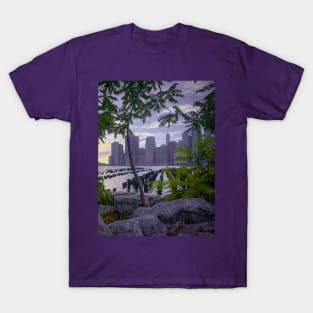 Manhattan Skyline Brooklyn NYC T-Shirt